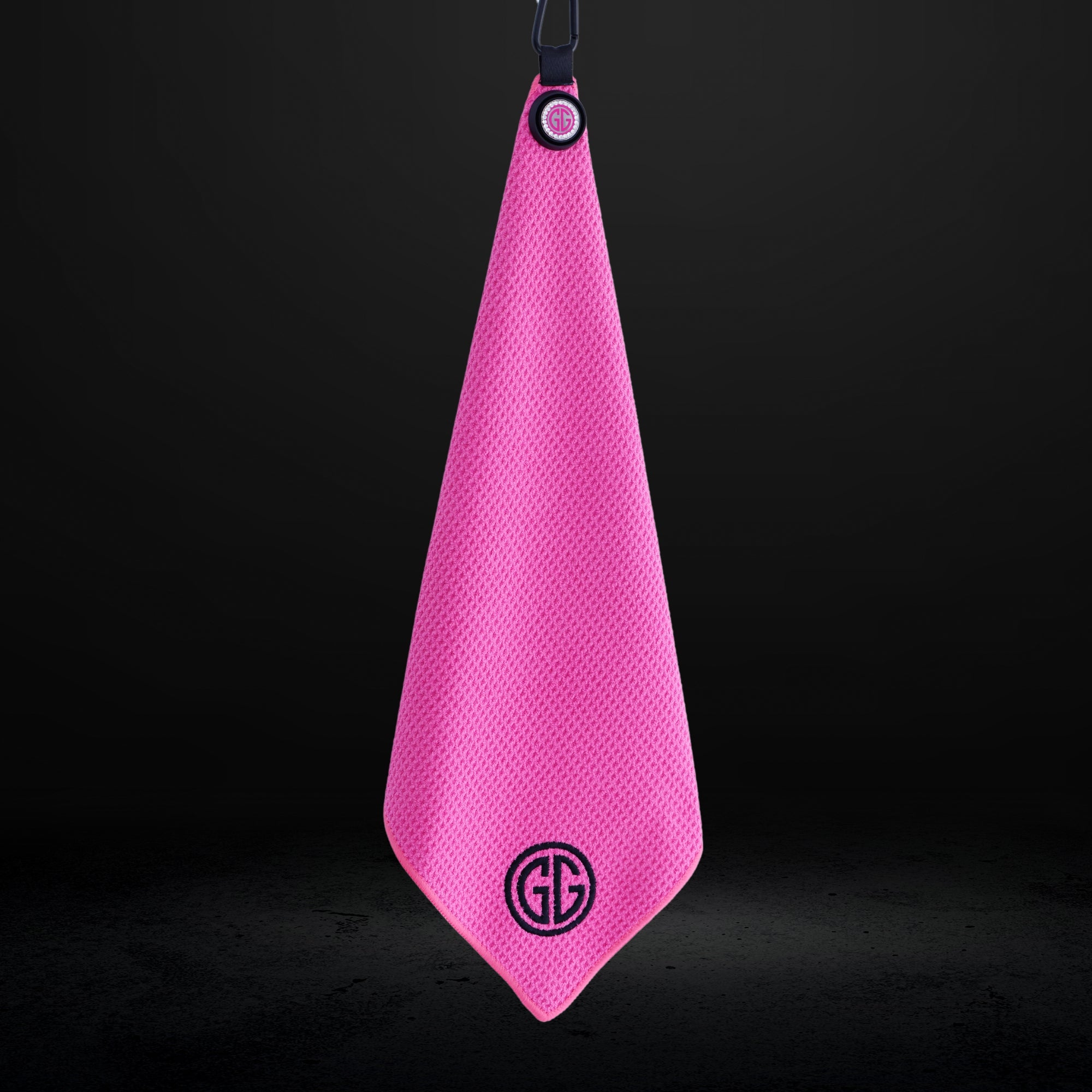 Golf Girl Pink Magnetic Golf Towel