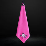 Golf Girl Pink Magnetic Golf Towel