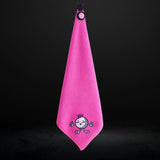 Golf Girl Pink Magnetic Golf Towel