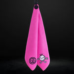 Golf Girl Pink Magnetic Golf Towel